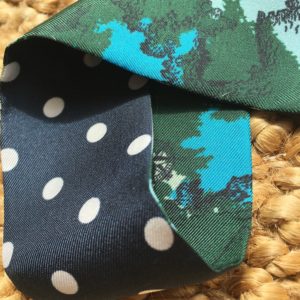Ruban 100% soie Pois élégants et Jungle urbaine